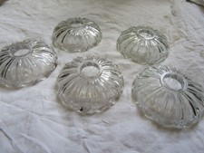 lot de 5 coupelles de lustre en verre cristal diametre 11 cm
