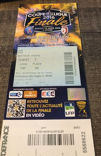 Ticket psg lille - v,