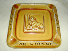 Ancien Cendrier Jaune Paris Au Louvre