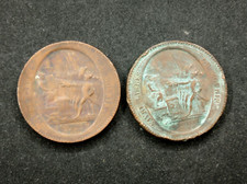 LOT 2 PIECES MONNERON 5 SOLS