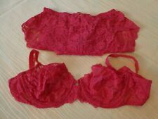 Ensemble lingerie femme marque LOU de couleur rouge T95C