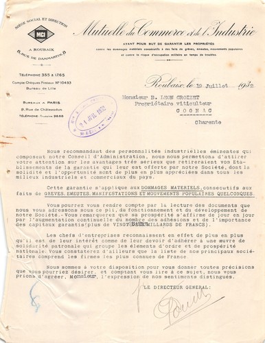 1932 mutuelle commerce et - 1932, du