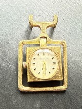 Ancien Pendentif Médaille Plaquer Or Breloque montre gousset 