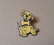 pin's dalmatien - os mobile sur maillon (époxy signé Disney) hauteur: 3,8 cm