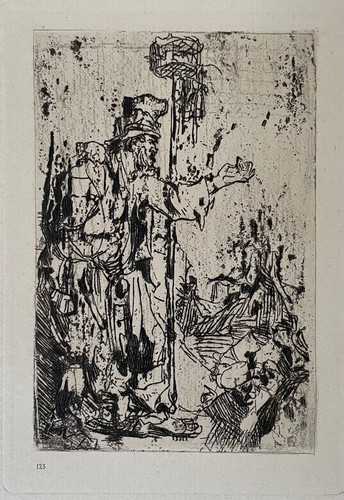 Eau forte après - d'après, rembrandt