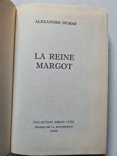 Reine margot alexandre - reine, |