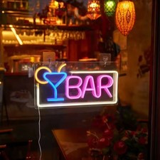 Panneau Neon led Bar deco vitrine