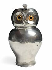 Linton, pichet hibou étain brillant anglais vers 1900