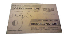 Vieux papier Paris Diderot vieux buvard Optique Nation lunette ciné photos