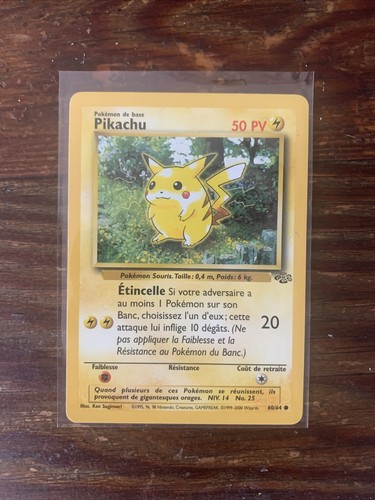 Carte pokémon pikachu 64 - pikachu, 60/64