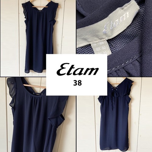 Robe détail volant etam - détail, 38