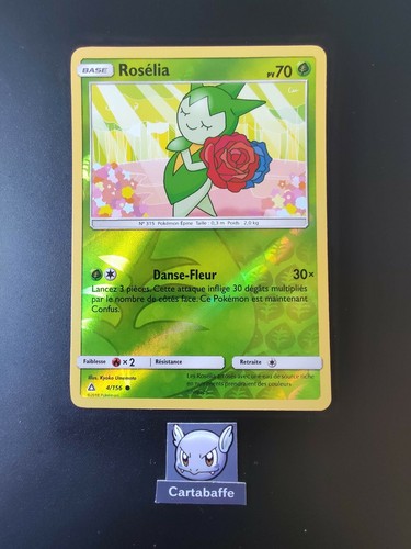 Carte pokémon rosélia - carte, 4/156