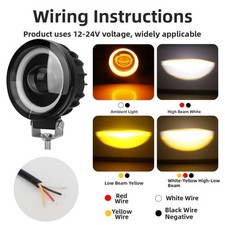 Bague phare projecteur LED