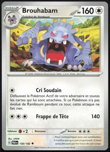 Carte pokémon brouhabam - pokémon,