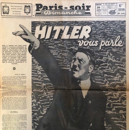 Journal paris soir - paris-soir, 26/01/1936