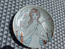 Vohenstrauss J. Seltmann assiette porcelaine décor jeune fille