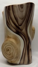Rare Grand Vase Imitation Bois