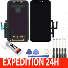 ECRAN COMPLET: VITRE TACTILE + ECRAN LCD POUR iPhone 11 NOIR +OUTILS+COLLE