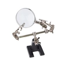 Troisième main avec loupe offrant assistance auxiliaire et support Velleman