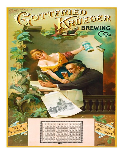 Affiche vintage brasserie - affiche,