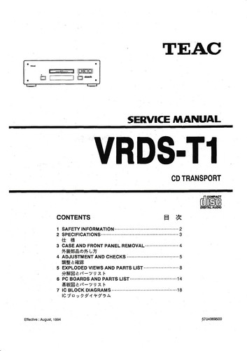 Manuel service pour teac - de,
