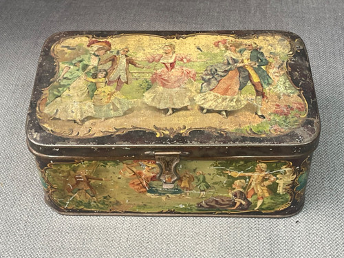Ancienne boite tôle litho