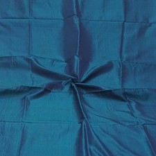 Vintage Bleu Paon 100% Soie