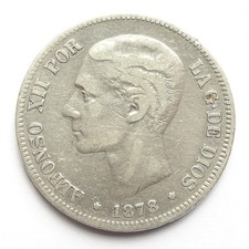 5 Pesetas 1878 M (Madrid)