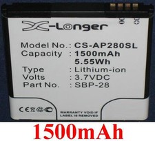 Batterie 1500mAh Pour Asus A66, Asus PadFone type 0B110-00150000 SBP-28