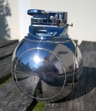 VINTAGE  BRIQUET DE TABLE  FORME BOULE DE PÉTANQUE MARQUE JB  / ANNÉES 60/70