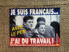 Affiche FN FRONT NATIONAL LE