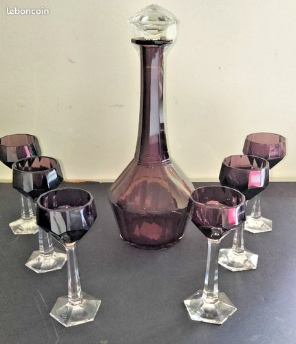 Service liqueur art déco - à,