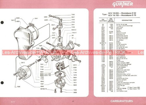 Motobecane gcv 16 655 - d, 16-655