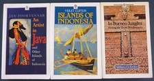 POORTENAAR / CLIFTON- AN ARTIST IN JAVA +ISLANDS OF INDONESIA +IN BORNEO JUNGLES