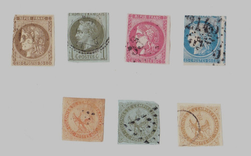 Lot timbres anciens colonies - 7,
