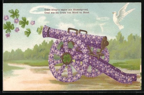 Carte postale canon avec