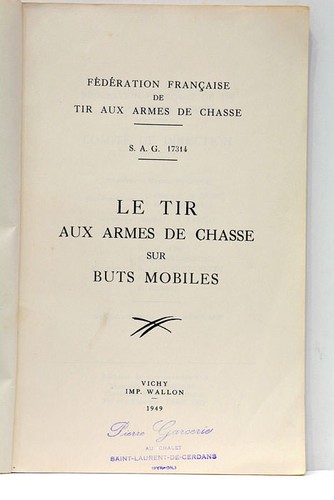 Tir aux armes chasse - aux, de
