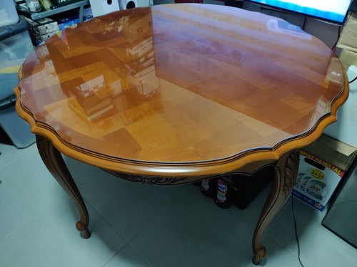 Table ronde merisier avec 4 - merisier,