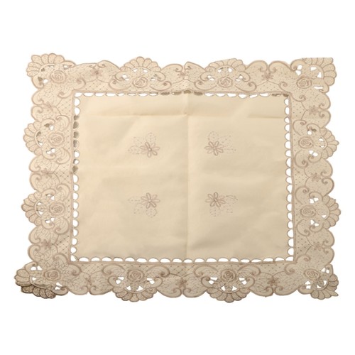 Pièces blanc ovale dentelle - pièces,