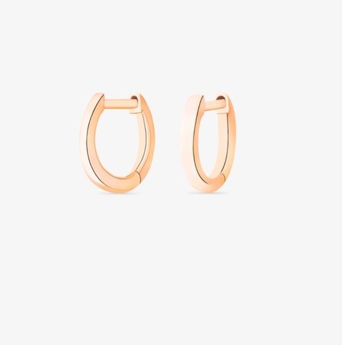 Ginette mini hoop earrings - hoop,