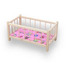 Lit poupée bois avec matelas