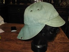 casquette homme chasse, pêche avec rabat - taille 58 c m - vert - occasion BE