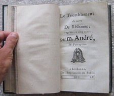 RARE E.O RECUEIL PIECES THEATRE TRAGEDIE TREMBLEMENT LISBONNE BEAUMARCHAIS  1755