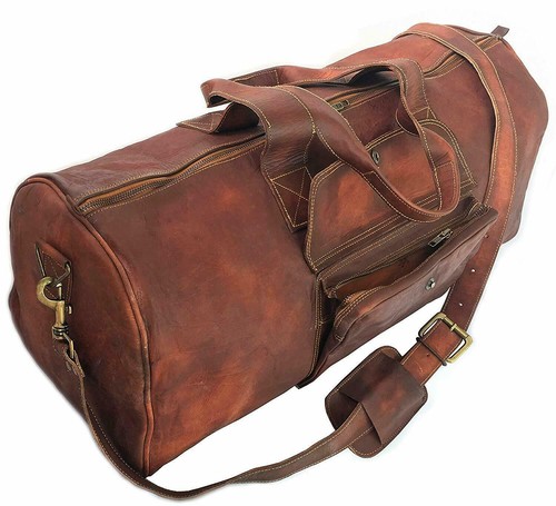 Vintage marron cuir polochon - vintage,