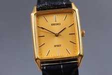 Vintage 1996 [Near Mint] SEIKO Spirit 7N01-5180 Gold Tank 25mm Homme Quartz...