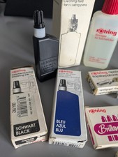 Lot Produits Rotring, encre et cartouches 