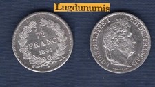 1/2 Franc Louis-Philippe Ier 1841 A Paris SUP SPL - Louis-Philippe Ier 1830-1848