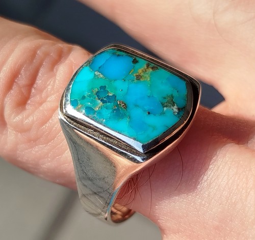 50g bague turquoise - turquoise, homme