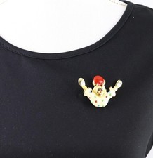 Broche Clown Vintage Métal