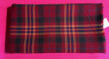 Tissu ancien tartan pure laine